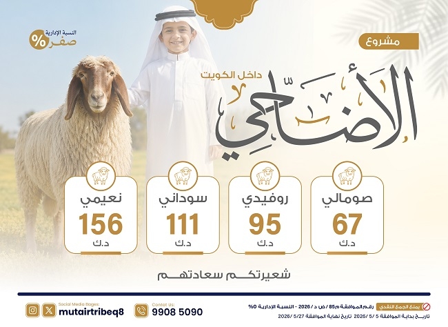 صورة مشروع الاضاحي "داخل الكويت"